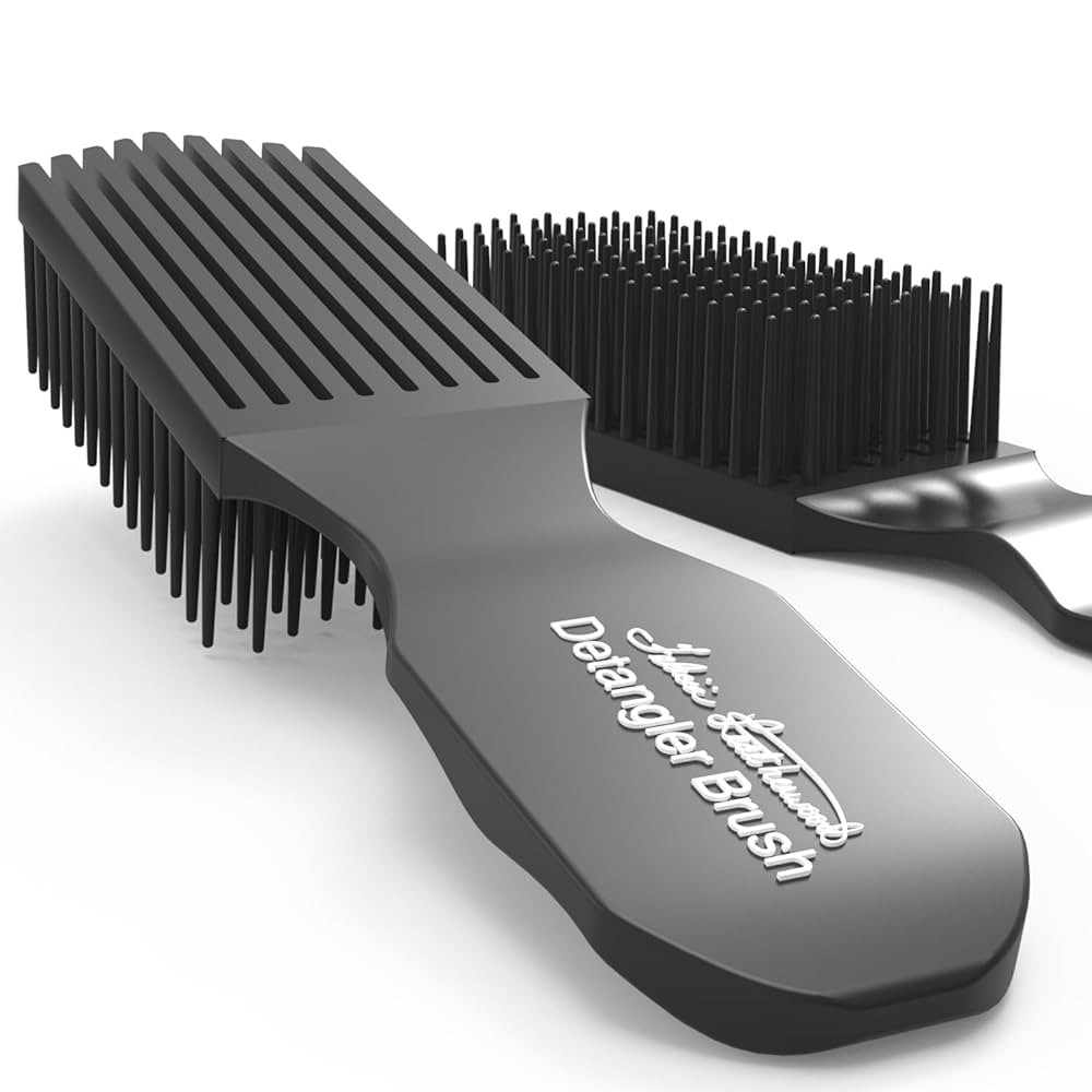 Black Detangler Brush by Felicia Leatherwood - For Kinky, Curly, Wavy 4c or Straight Hair - Tame ... | Amazon (US)