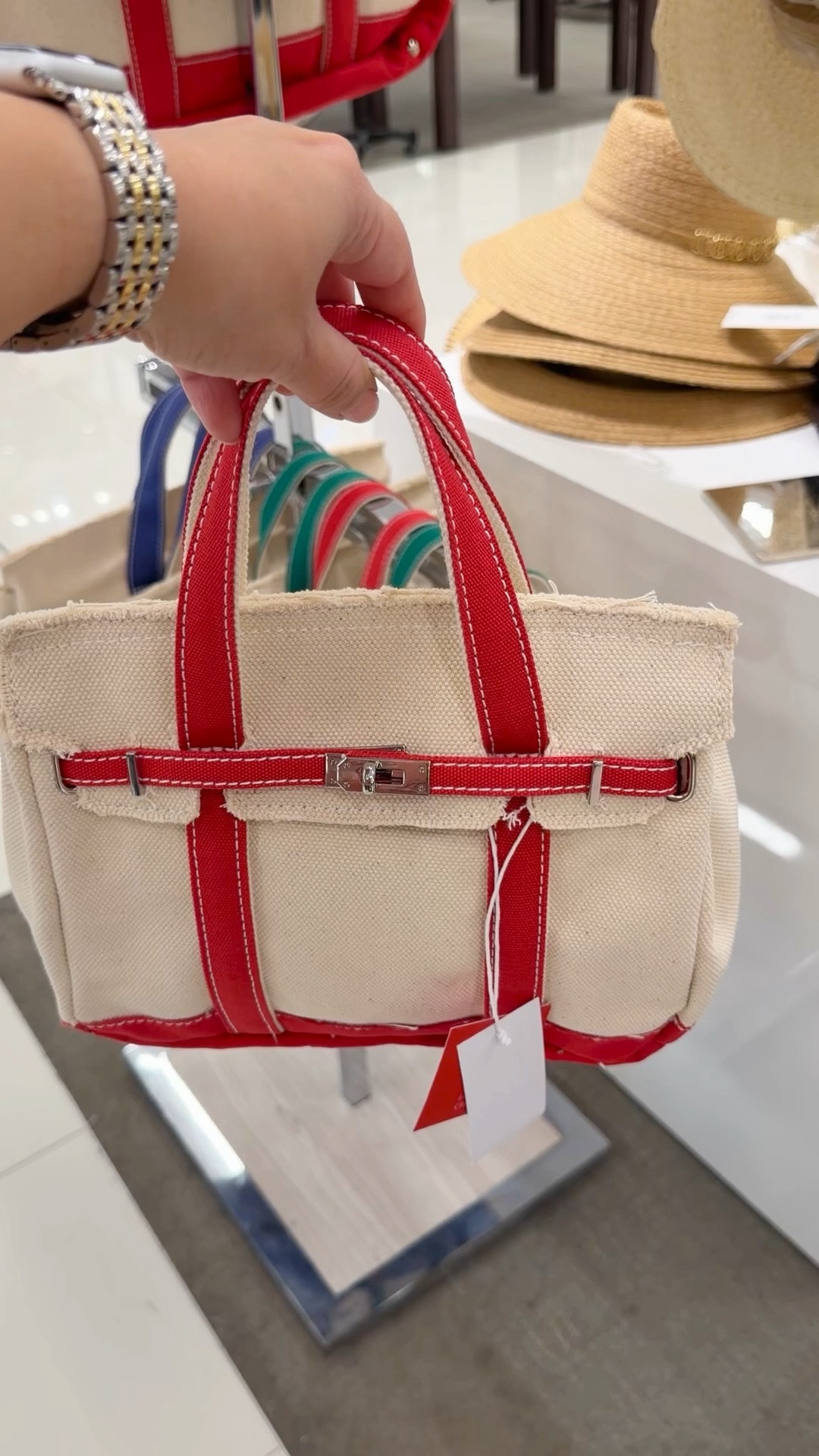 Boatkin type bags are super popular and this one is so cute and on sale 30% off making it under $55! Perfect for spring, summer and beach vacations. Great for casual everyday outfits too! This is the smaller size. There’s a larger size too. Linked both below. They make great gifts for Mother’s Day!

#LTKTravel #LTKMothersDay #LTKSaleAlert