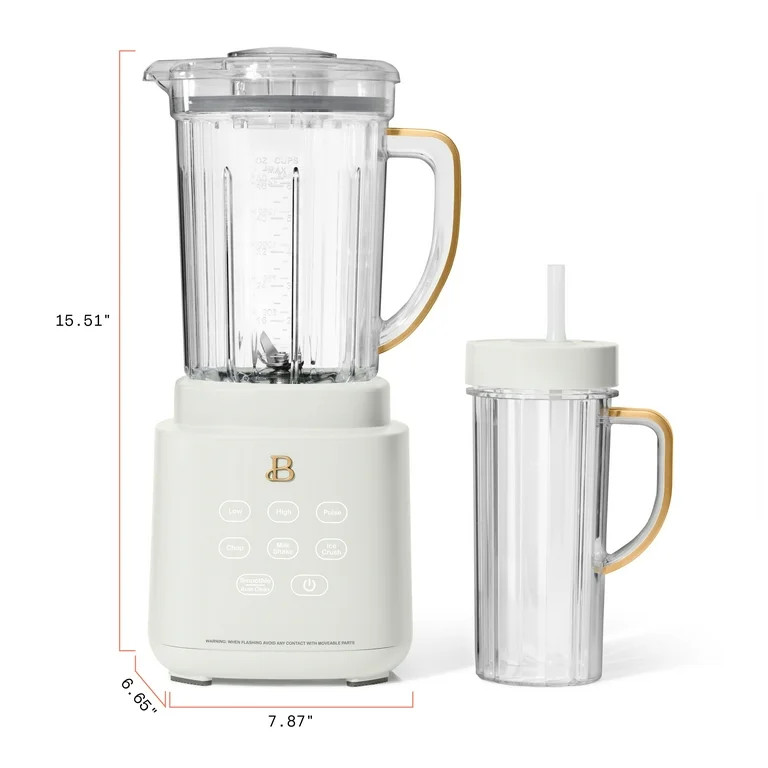 Beautiful PowerExact Blender System, White Icing by Drew Barrymore | Walmart (US)