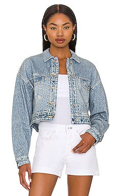 Rag & Bone Cropped Miramar Trucker in Dara from Revolve.com | Revolve Clothing (Global)
