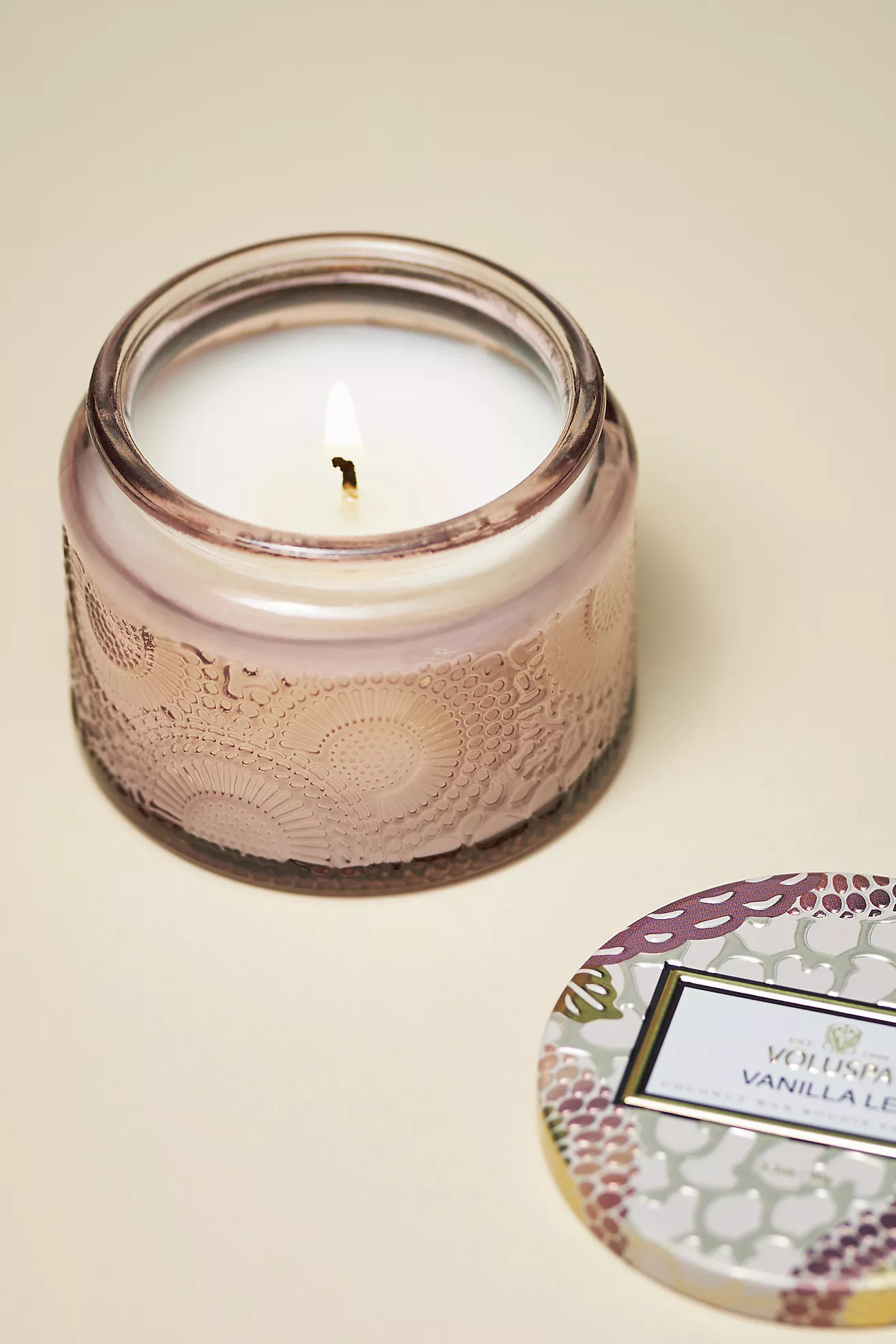 Voluspa Japonica Vanilla Lei Glass Jar Candle | Anthropologie (US)