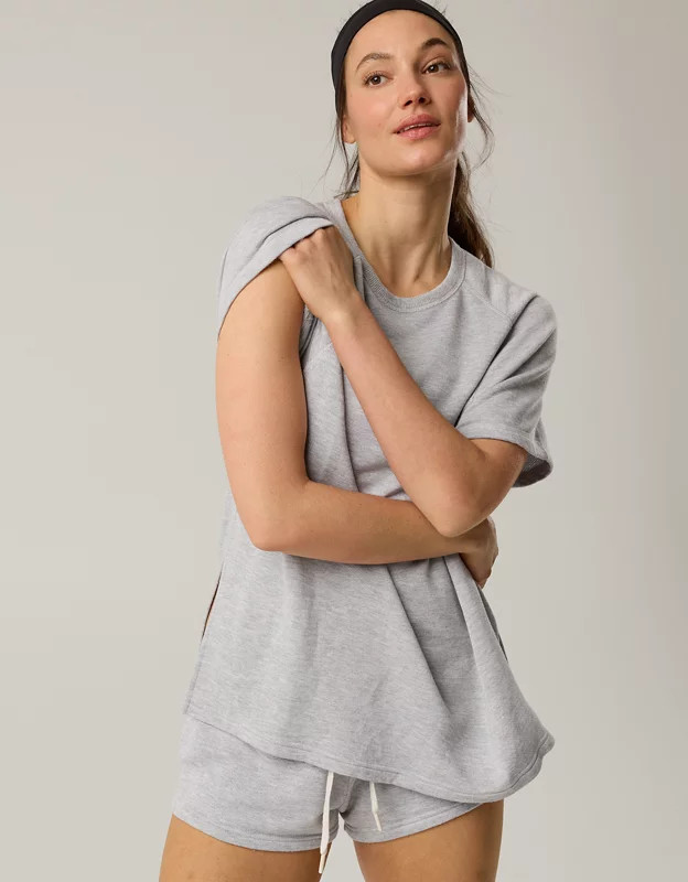 OFFLINE By Aerie Keep It 100 Terry Oversized T-Shirt | Aerie