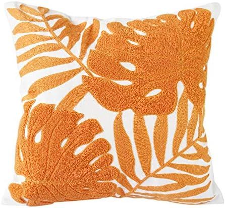 Hodeco Embroidery Throw Pillow Covers 18x18 Inches Floor Pillow Cover for Couch Bed Room Chair 10... | Amazon (US)