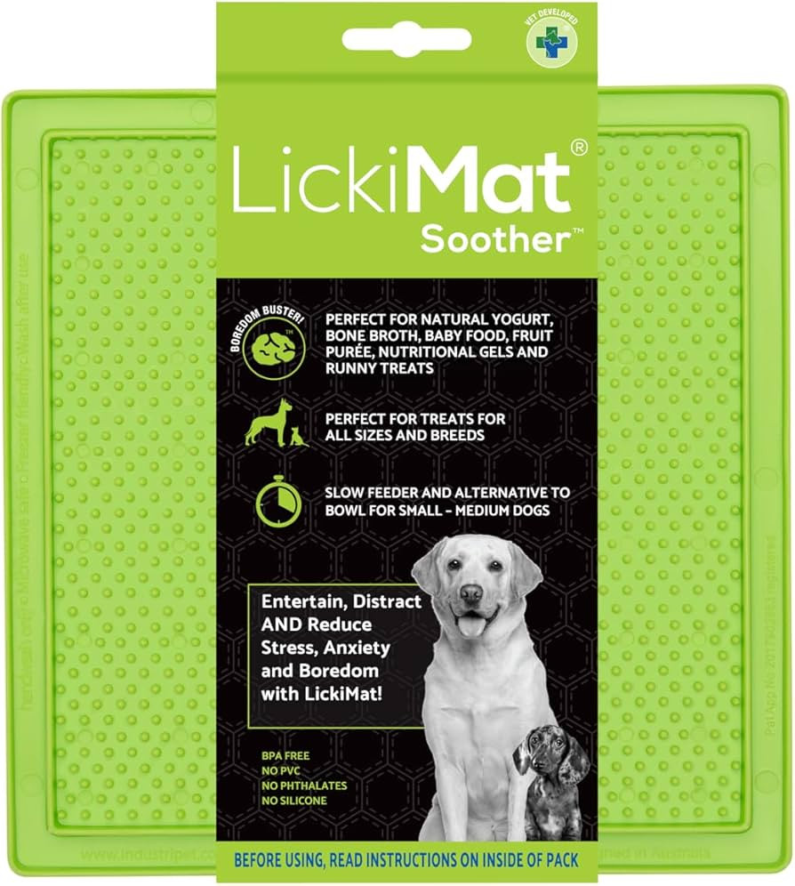 LickiMat Classic Soother Slow Feeder for Dogs Lick Mat Boredom Anxiety Reducer Perfect for Food T... | Amazon (US)