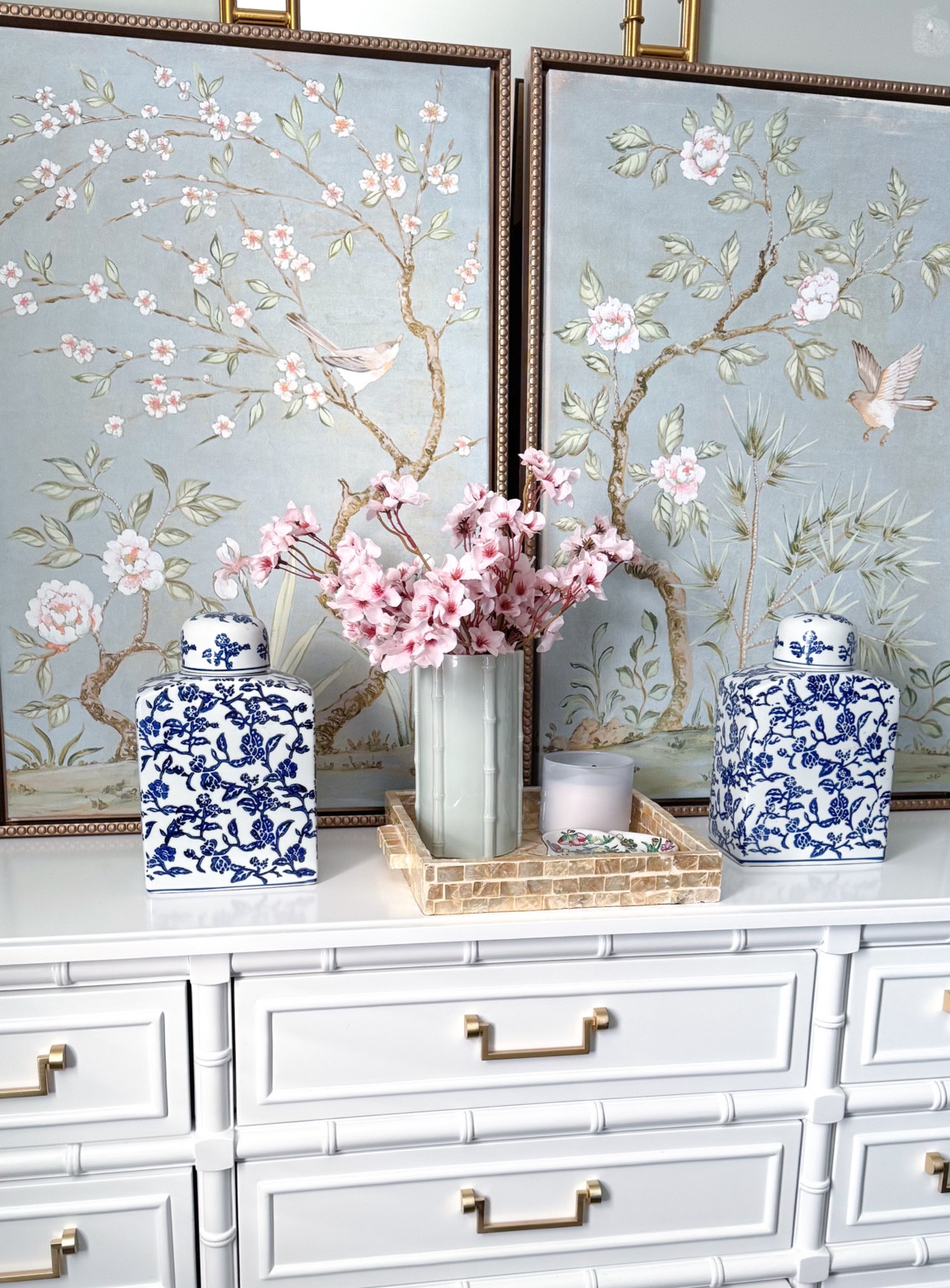 Affordable chinoiserie panels for those large spaces! 

#LTKFindsUnder100 #LTKHome #LTKWatchNow