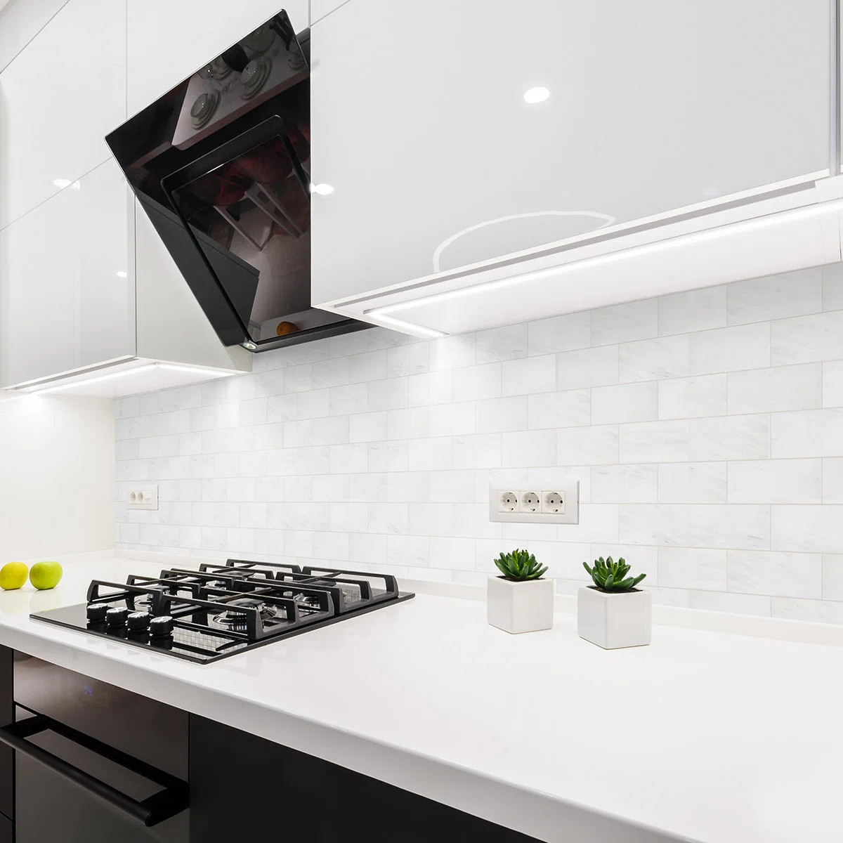 Bianco Dolomiti 3" x 12" Marble Subway Wall & Floor Tile | Wayfair North America