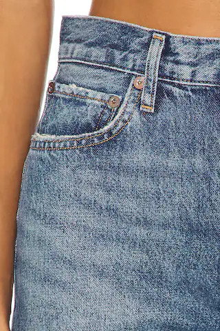 90s Pinch Waist High Rise Straight Jeans in Essence | Revolve Clothing (Global)