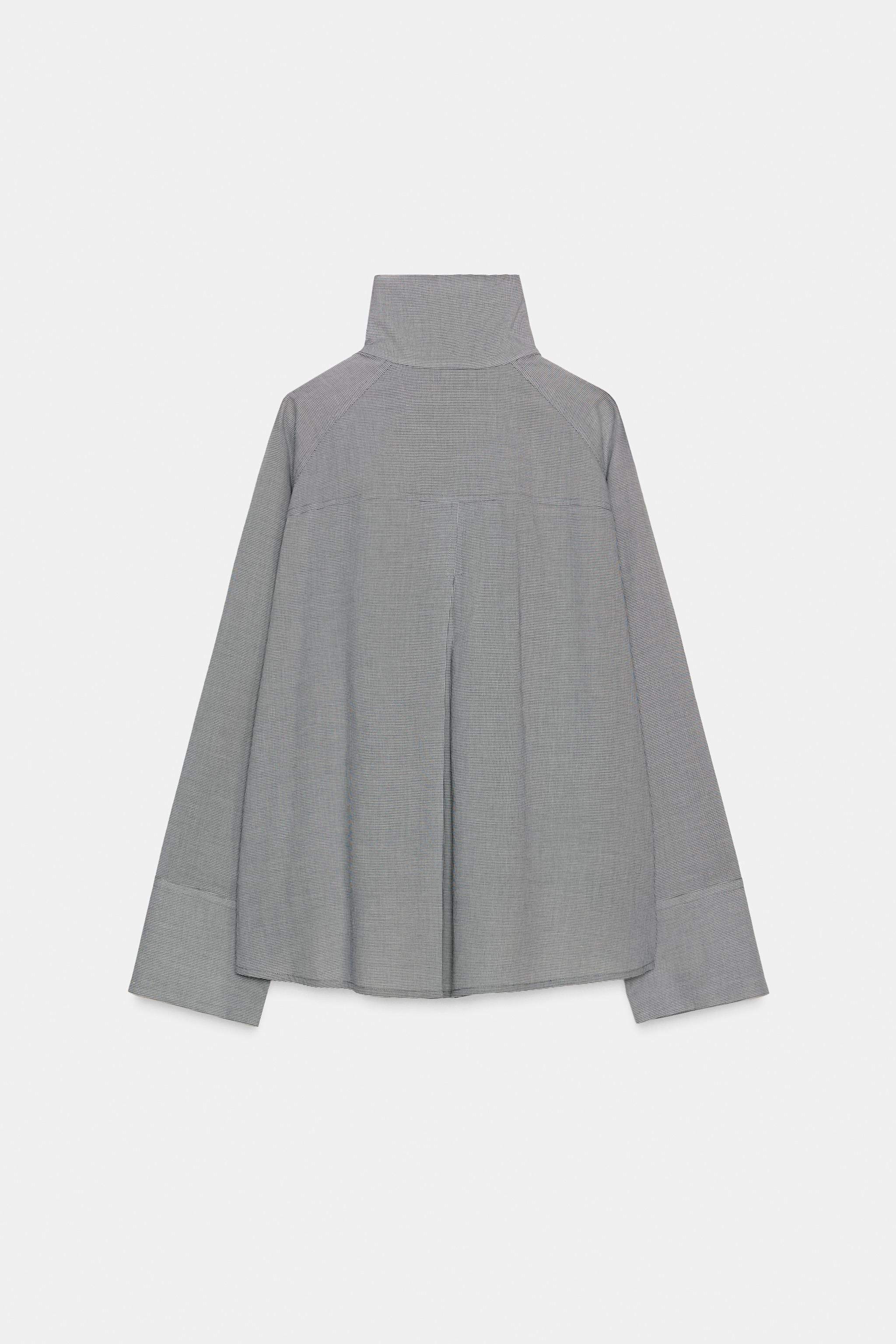 OVERSIZED PLAID SHIRT WITH POCKET ZW COLLECTION | Zara US