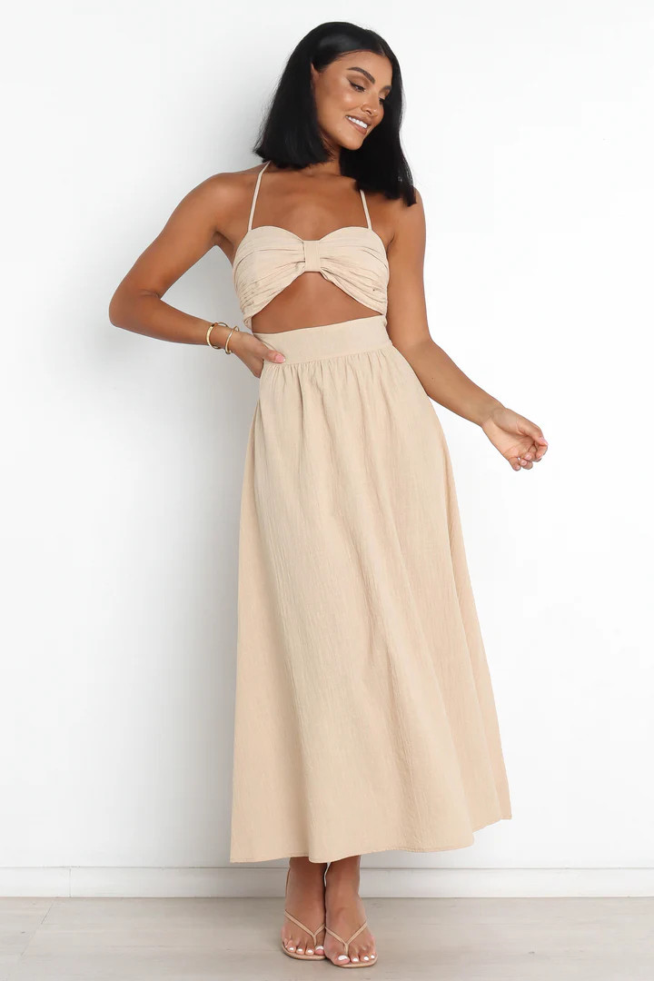 Boat Dress - Beige | Petal & Pup (US)