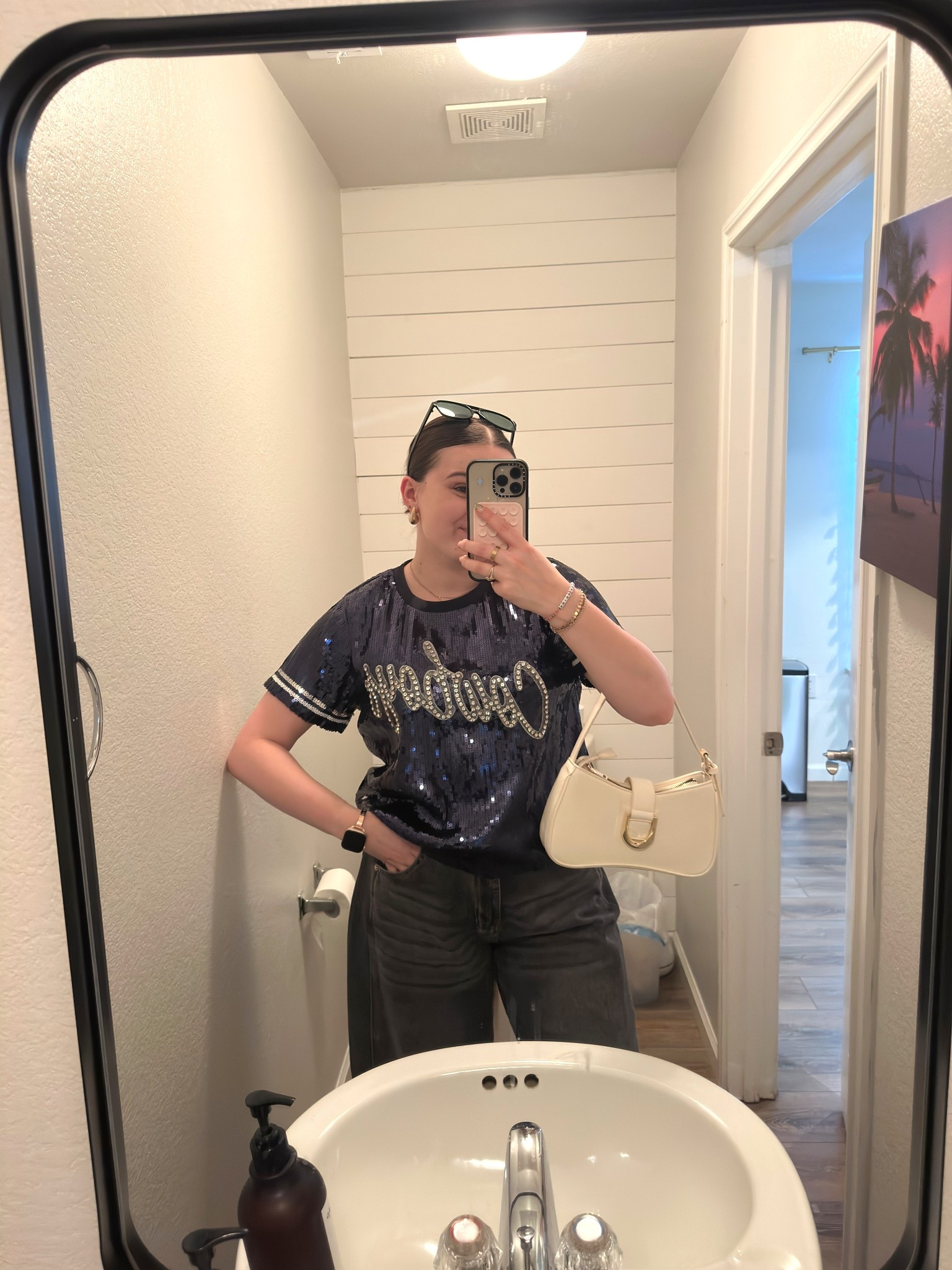 First night out in Austin! Loved the sparkles for going out and comedy shows 🤗

I’m wearing a M top, size 32 jeans and size 9 sneakers

#LTKMidsize #LTKTravel #LTKSeasonal