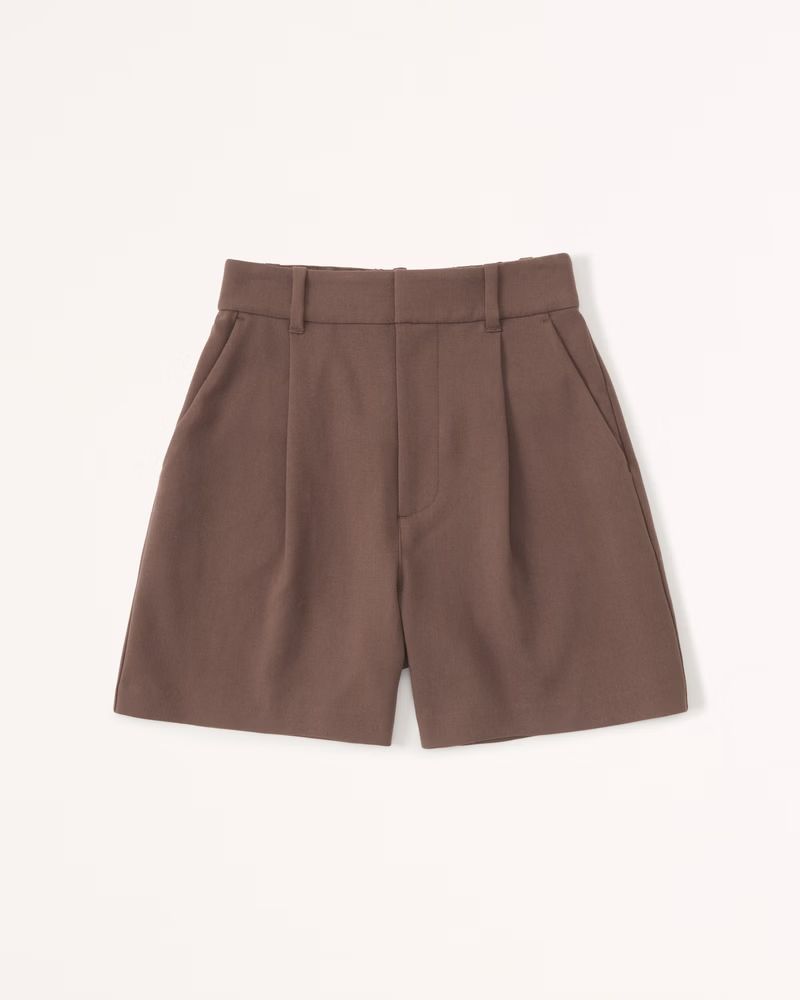 Women's Ultra High Rise Tailored Shorts | Women's New Arrivals | Abercrombie.com | Abercrombie & Fitch (US)