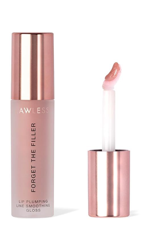 Lawless Women's Forget The Filler Lip Plumper Line Gloss, Nudie, Pink, 0.11 Fl Oz (Pack of 1) | Amazon (US)