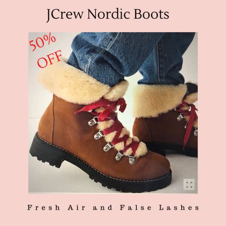 JCrew Boots 50% off! Nordic boots are 50% off, size up by 1/2 size. Perfect winter boots! 

#LTKshoecrush #LTKsalealert #LTKHoliday