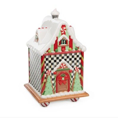 Mackenzie Childs Candy Cottage Canister, Cottage | Williams-Sonoma