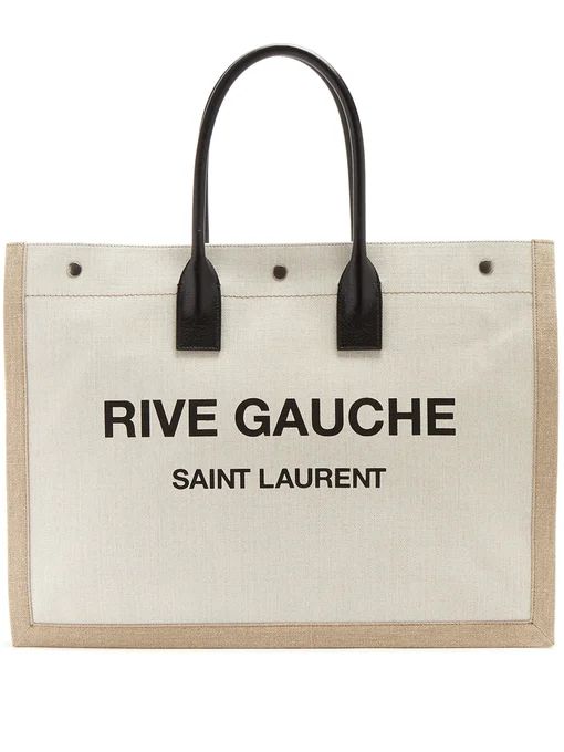 Rive Gauche canvas tote bag | Saint Laurent | Matches (UK)