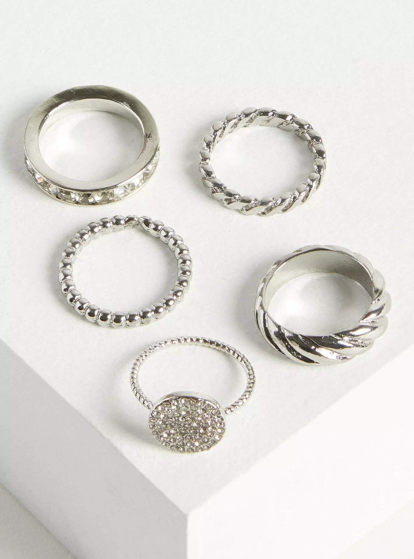 Pave Twist Ring Set | Torrid (US & Canada)