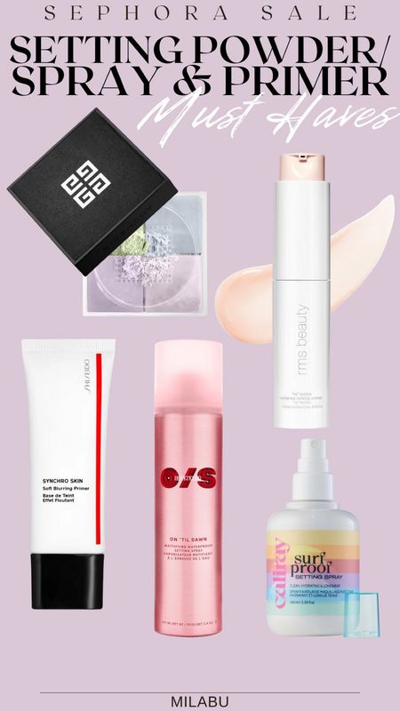 Sephora sale: most used face primer and setting makeup 
Online promo code: SAVENOW