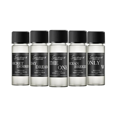 Hotel Diffuser Oil | Aromatherapy Fragrances Inspired by 5-Star Hotels | Luxurious Scents with Notes of Cardamom, Tuscan Leather, and Sandalwood (20ml, Top 5 Scents) | Amazon (US)