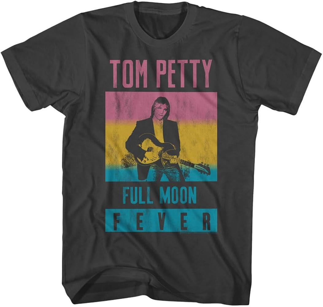 Tom Petty Full Moon Fever Mens Short Sleeve T Shirt Classic Rock 80s Music Vintage Style Graphic ... | Amazon (US)