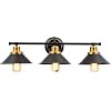 Pauwer Industrial 3 Light Bathroom Vanity Light Fixtures Black Farmhouse Wall Sconce Lighting Ind... | Amazon (US)