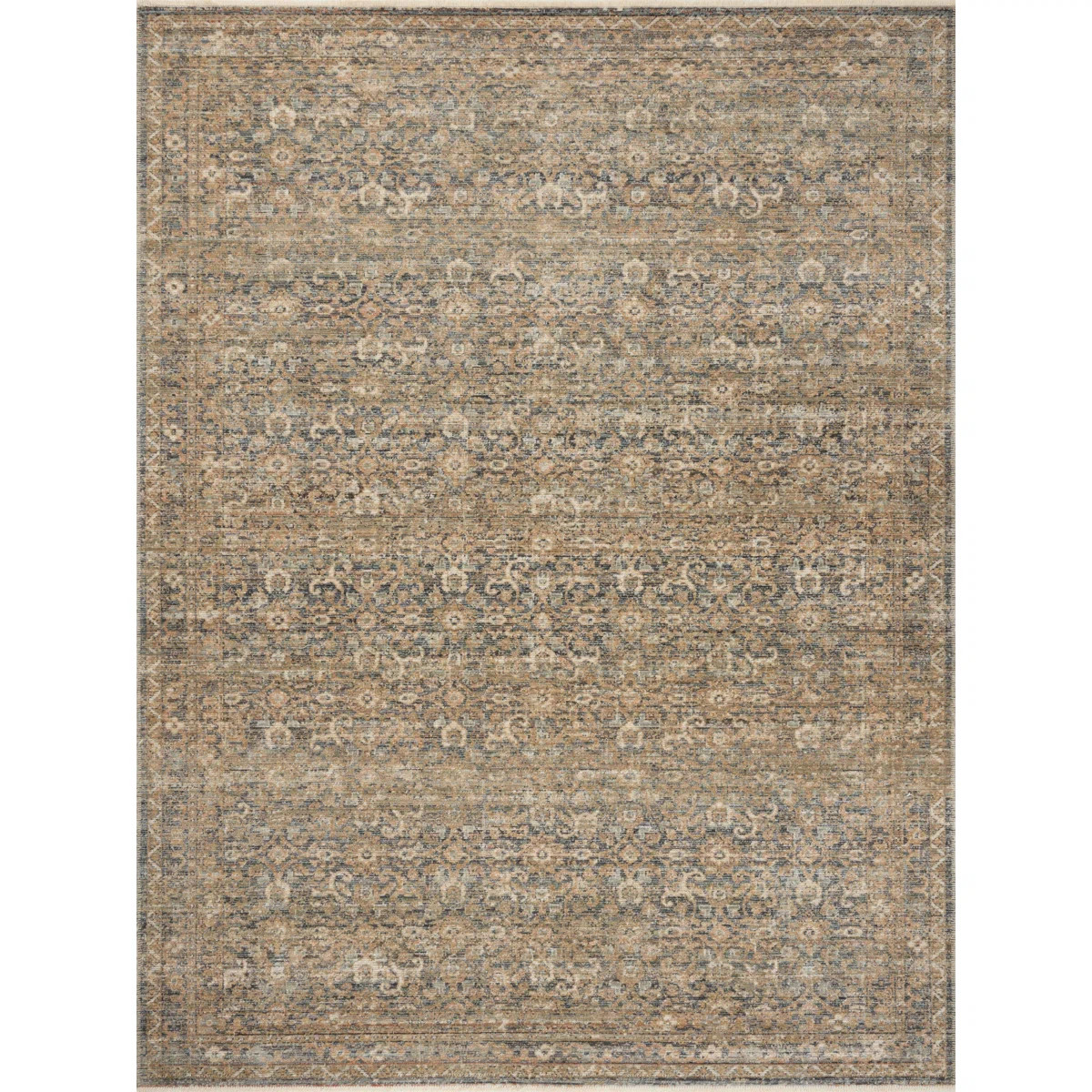 Amber Lewis x Loloi Molly Denim / Gold Area Rug | Wayfair North America