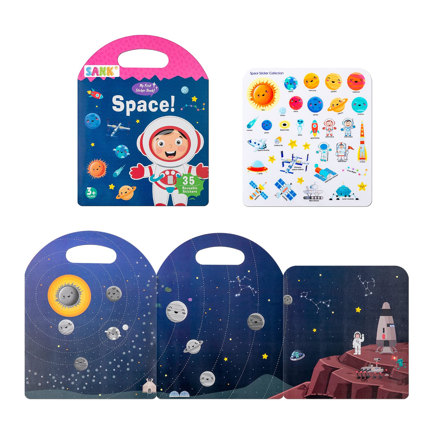 Sank Portable Jelly Quiet Book, Toddler Busy Book, 6 Themes Preschool Learning Activities Quiet B... | Amazon (US)