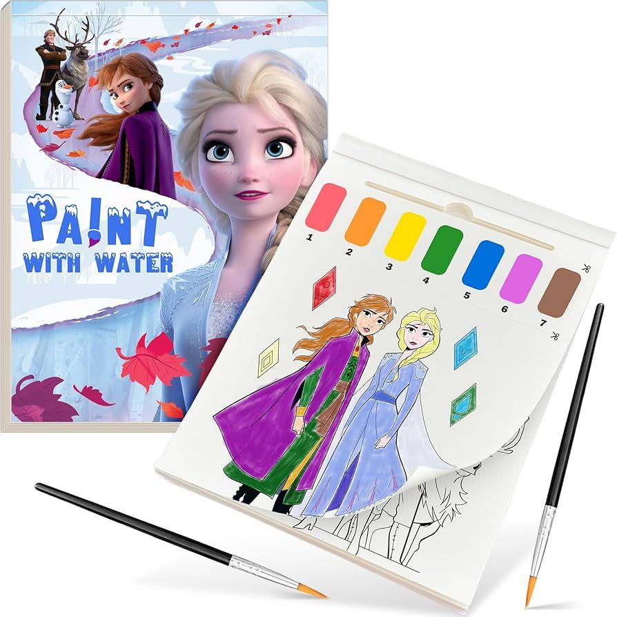 Paint with Water Coloring Book for Kids, 3 in 1 Watercolor Painting Books Kit for Kids Ages 3 4 5... | Amazon (US)