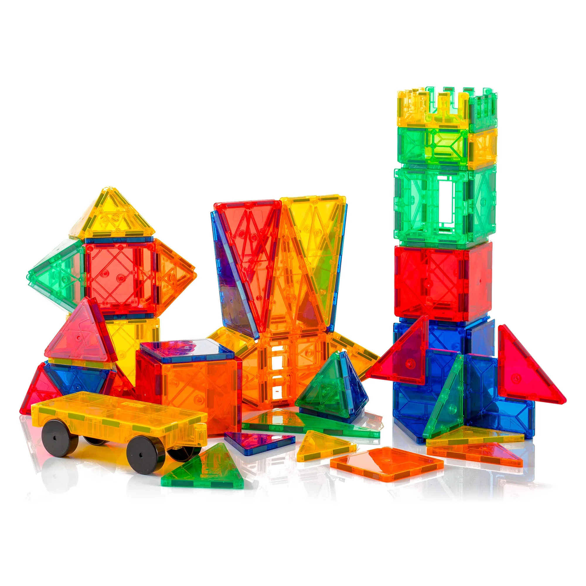 Tytan Magnetic Learning Tiles 100 Piece Building Set Focused on STEM Education W/ Included Car & ... | Walmart (US)