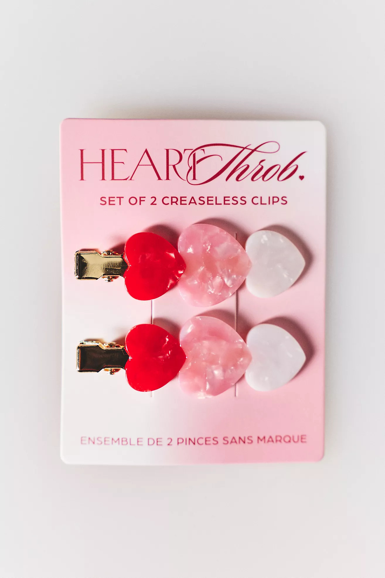 Heart Throb Crease-Free Hair Clips, Set of 2 | Anthropologie (US)