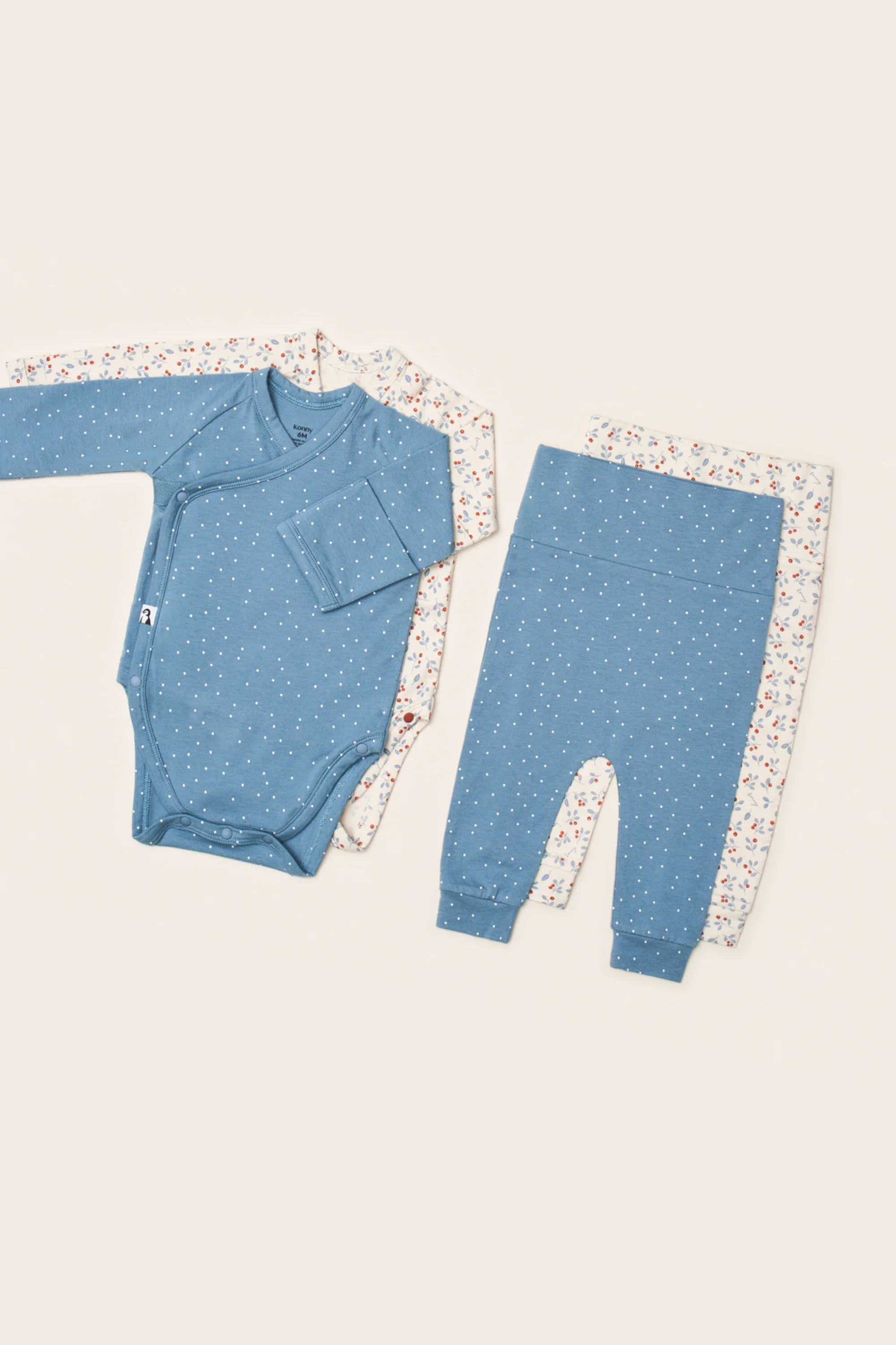 Bamboo Light Bodysuit & Leggings Set (0-12M) | Konny Baby