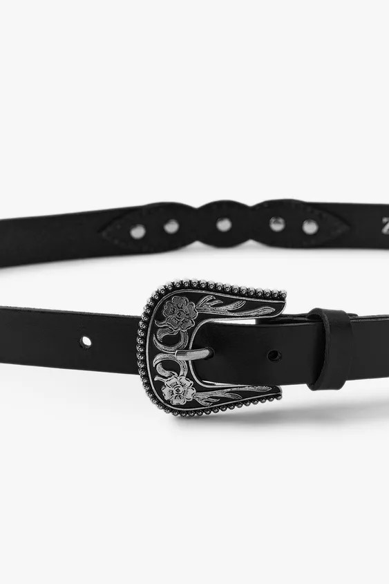 COWBOY LEATHER BELT | Zara US