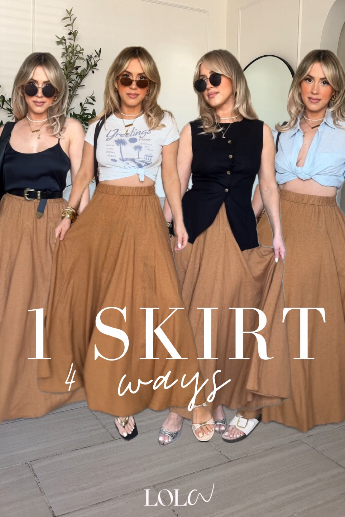 1 skirt 4 ways! 

Skirt size XS | tops are small

#LTKFindsUnder50 #LTKStyleTip #LTKSummerSales