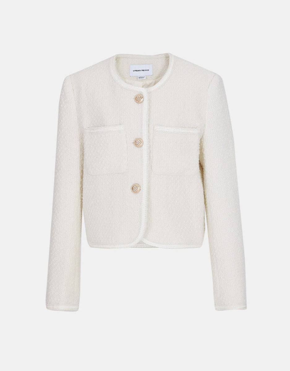 Emilie Tweed Jacket | Urban Revivo