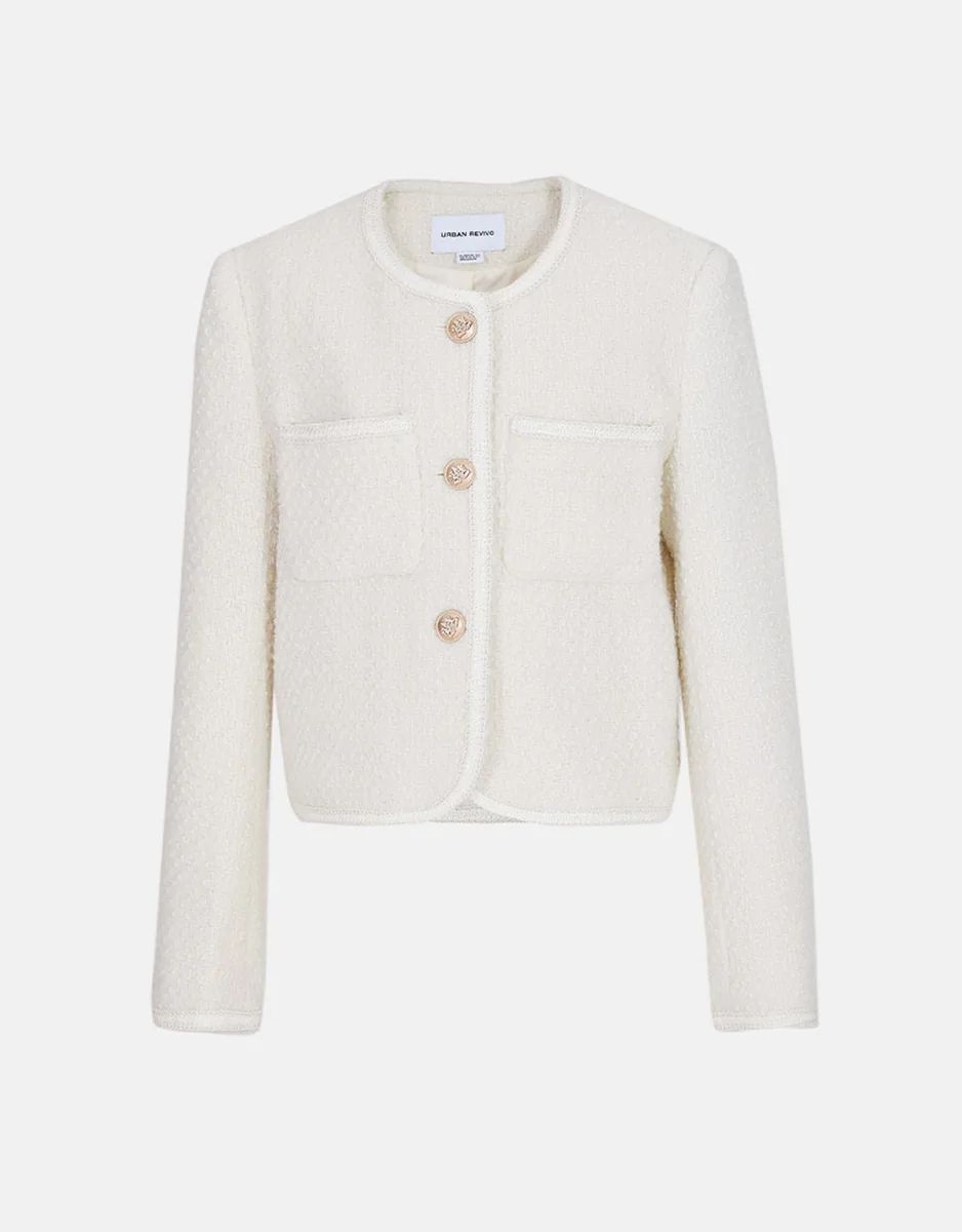 Emilie Tweed Jacket | Urban Revivo