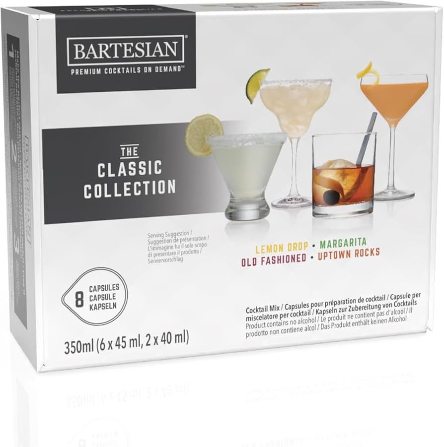 Bartesian Cocktail Kapseln - Classic Collection - Sortiment mit 8 Kapseln für Bartesian Cocktail... | Amazon (DE)