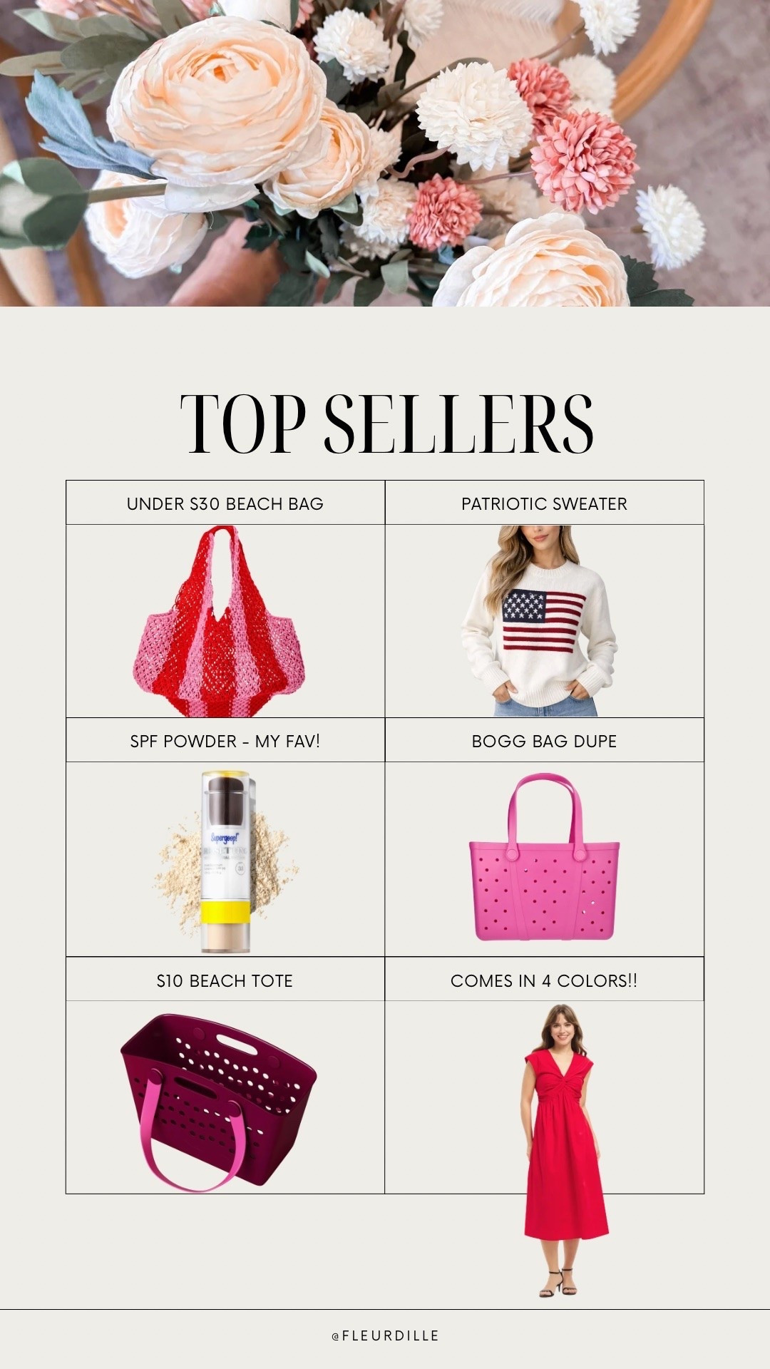 Weekly top sellers!!