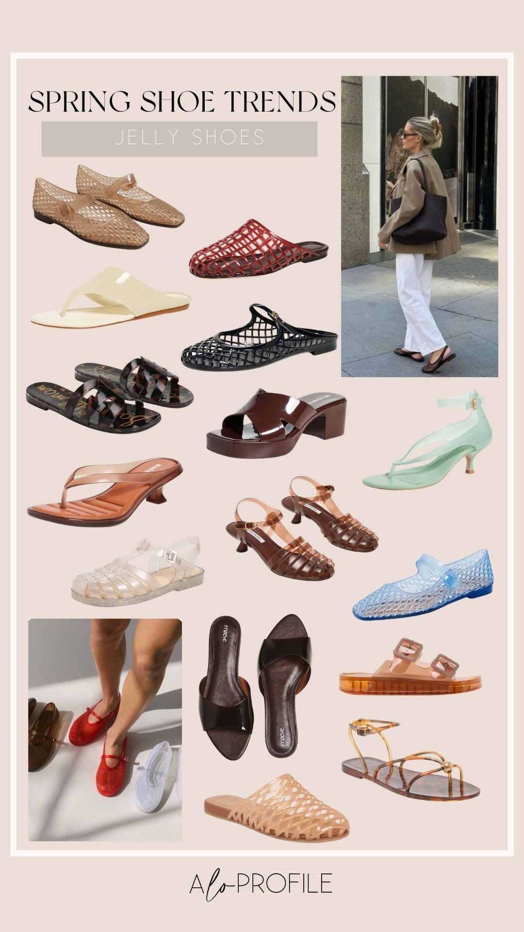 Spring Shoe Trends: Jelly Shoes // spring shoes, spring shoe trends, spring style, spring fashion, trending shoes, spring sandals, neutral spring shoes, spring wardrobe