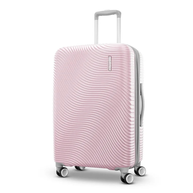 American Tourister Color Waves Medium Checked Expandable Luggage Suitcase with Spinner Wheels, Li... | Walmart (US)