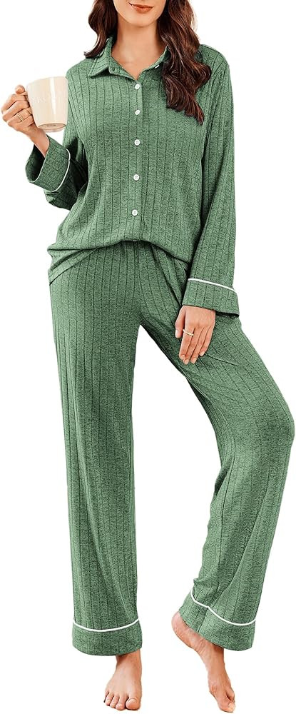 Ekouaer Ribbed Knit 2 Piece | Amazon (US)