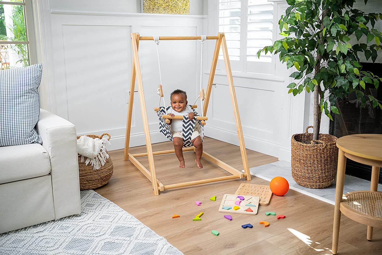 Foldable Toddler & Baby Swing Set | Spruce From Avenlur | Avenlur