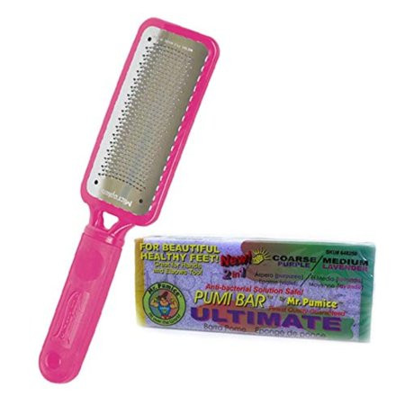 Foot File Rasp Colossal Callus Remover Pink Color+ Mr Pumice Ultimate Bar By Microplane | Walmart (US)