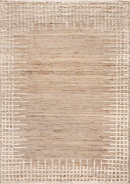 Natural Sylvia Jute Textured Area Rug | Rugs USA