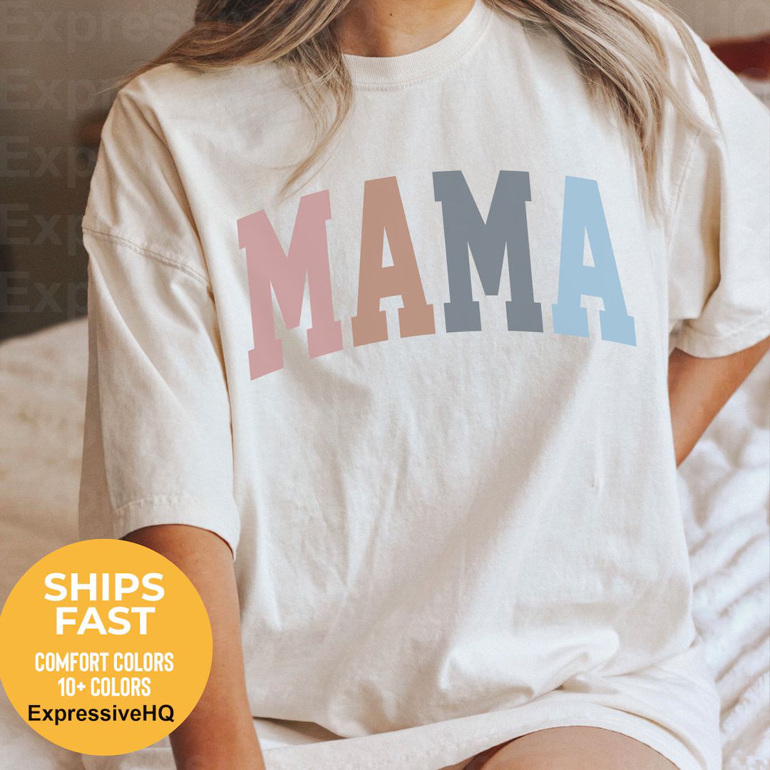 Mama Shirt for Mothers Day Gift From Daughter, Comfort Colors Mama Tshirt for Birthday Gift for H... | Etsy (US)