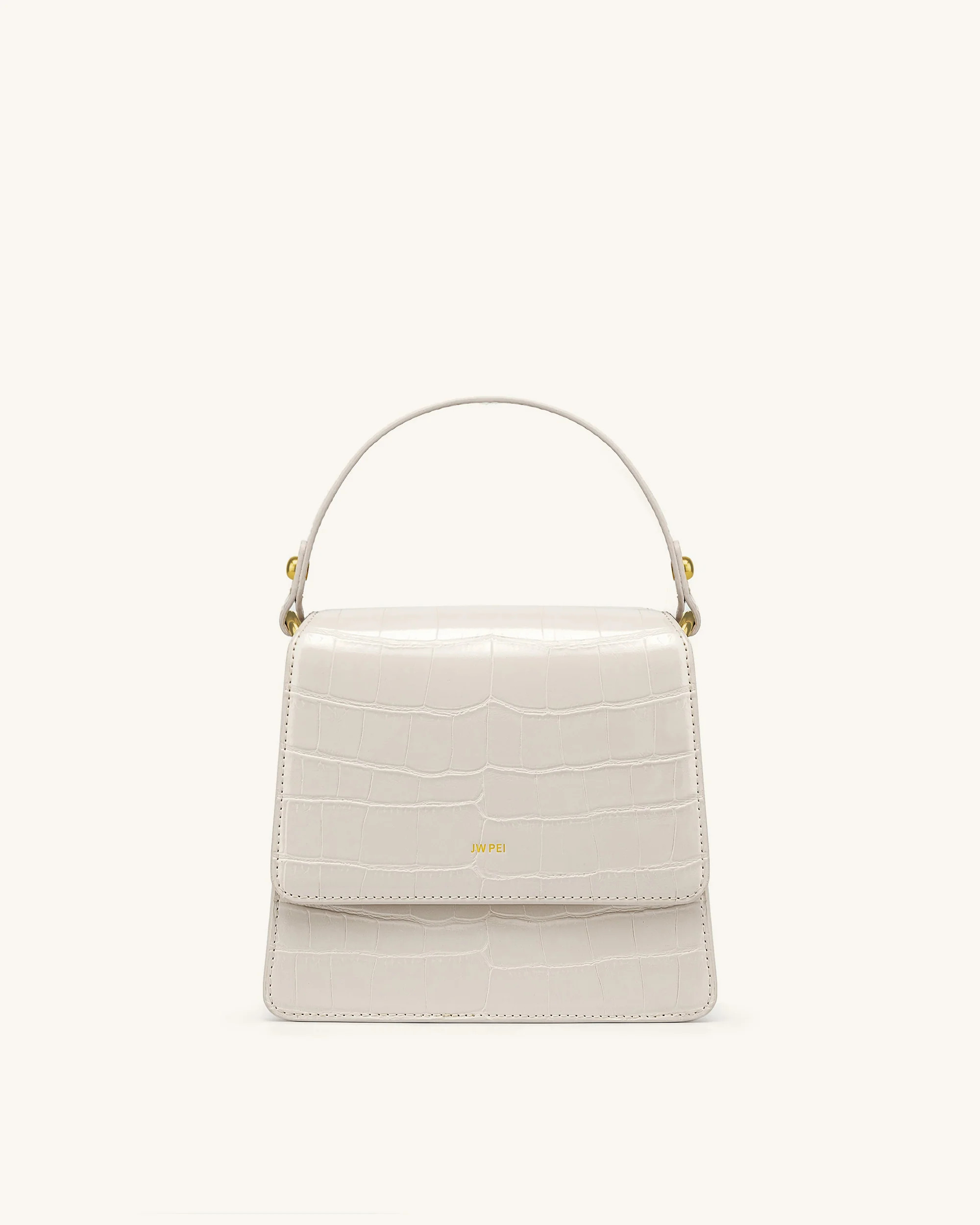 FAE Top Handle Crossbody - Ivory Croc | JW PEI US