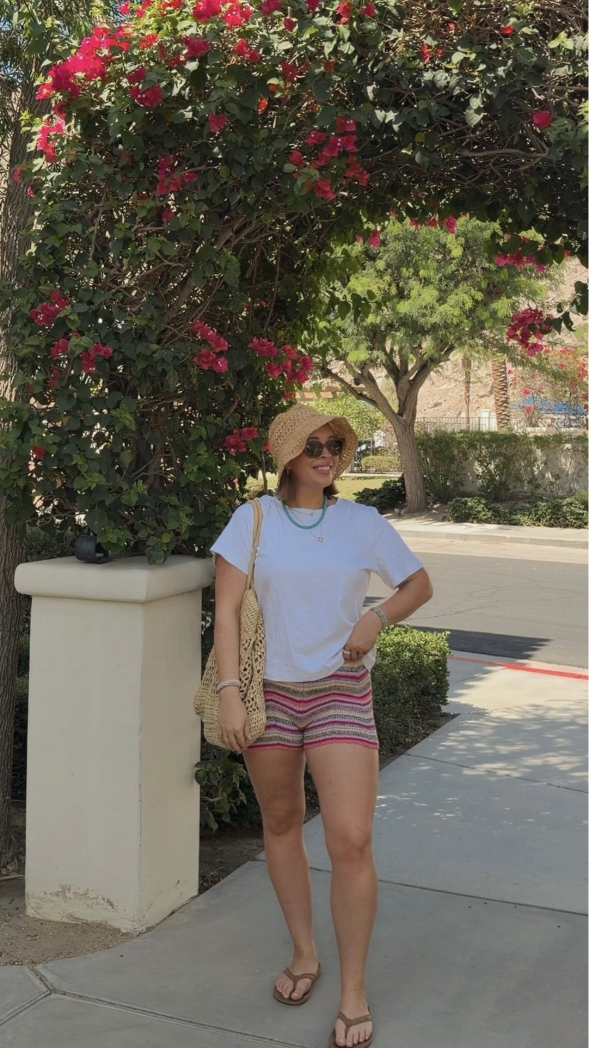 Vacation Outfit of the Day 🌸🌵🌴 Wearing a medium in the shorts becuase they are super stretchy. Size 8/10 | M\L | 5’4”

#LTKootd #LTKMidsize #LTKTravel