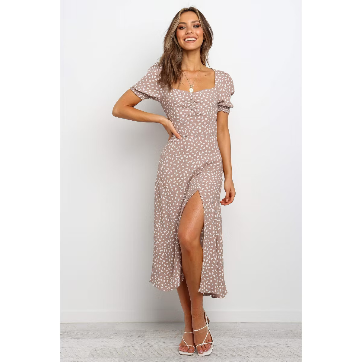 Petal and Pup Womens Franklin Dress - Mocha 6 | Target