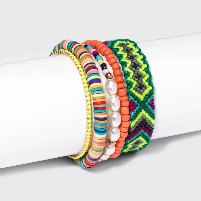 Beaded and Woven Friendship Bracelet Set 5pc - Wild Fable™ | Target