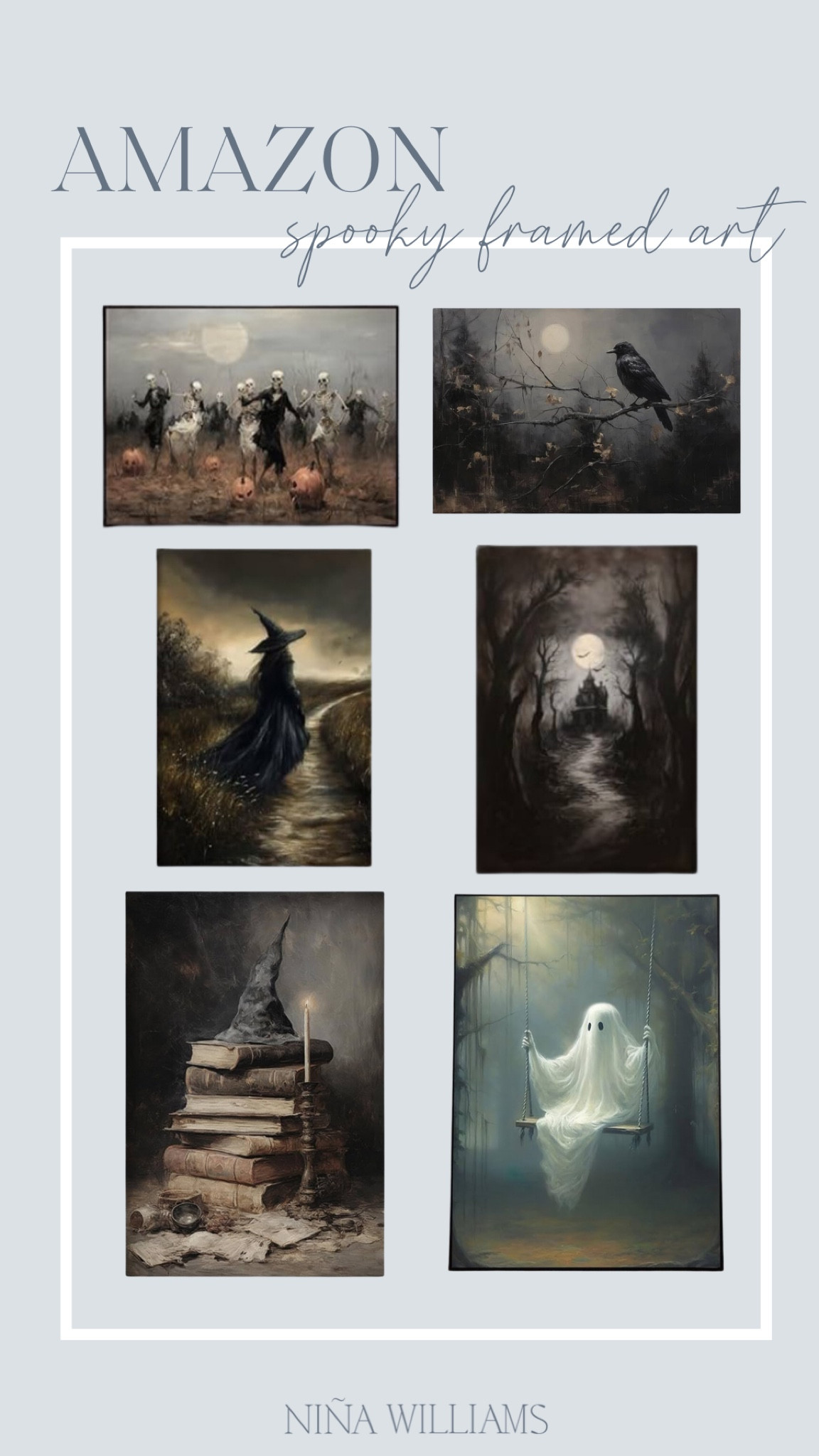 Amazon spooky Halloween framed art! Halloween decor - Halloween hosting - fall decor 

#LTKSeasonal #LTKFindsUnder100 #LTKHome