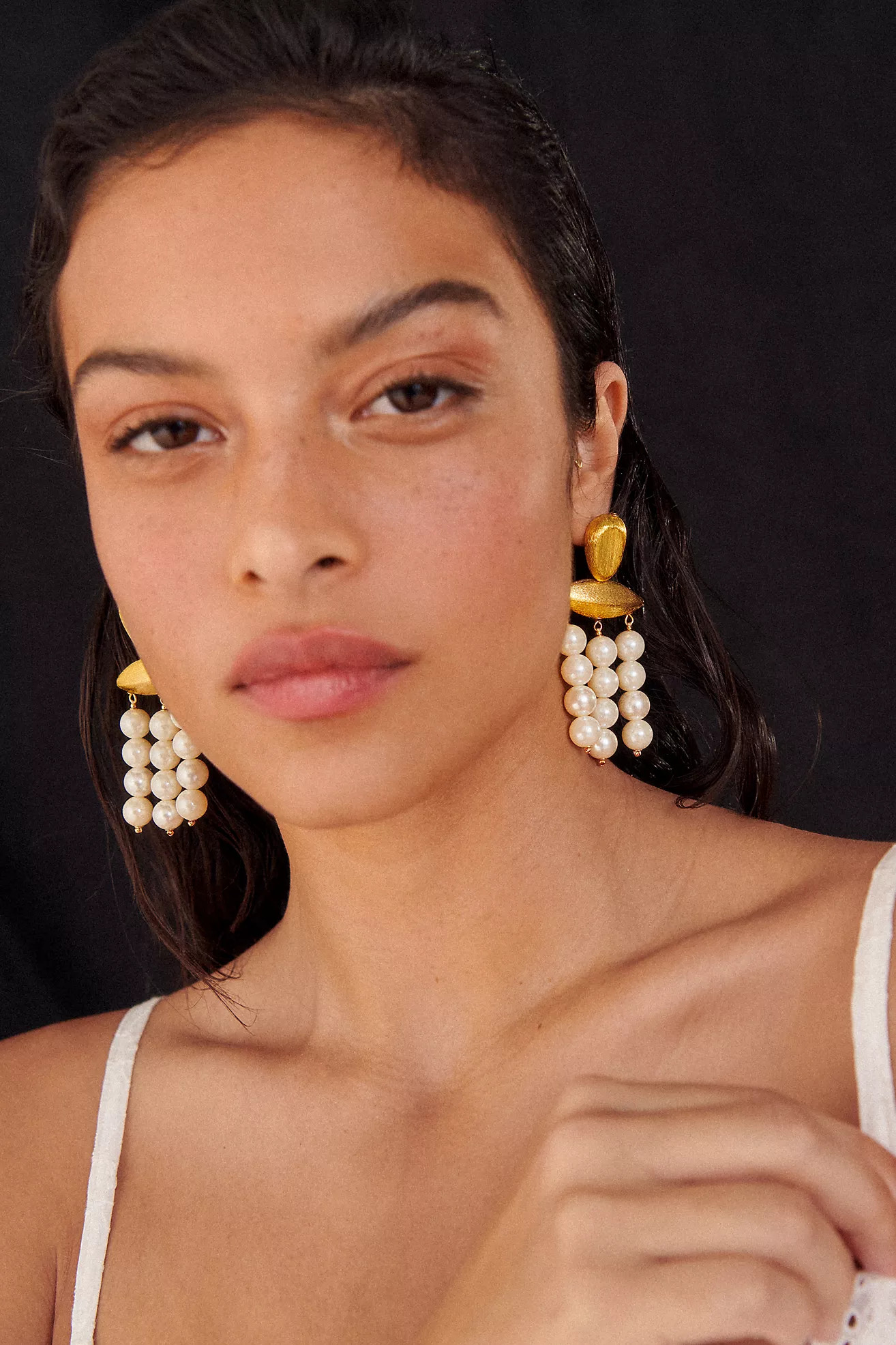 Dripping Pearls Drop Earrings | Anthropologie (US)