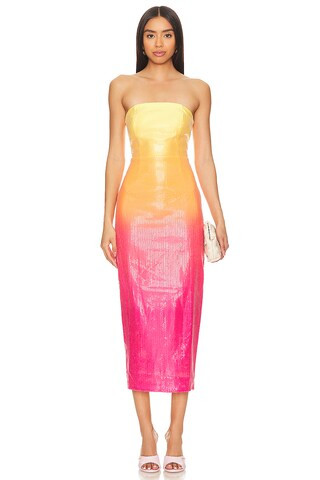 Runaway The Label Malibu Strapless Dress in Tropical from Revolve.com | Revolve Clothing (Global)